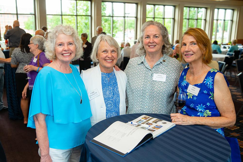 Marcia Haas and guests at Retiree Reception 2018
